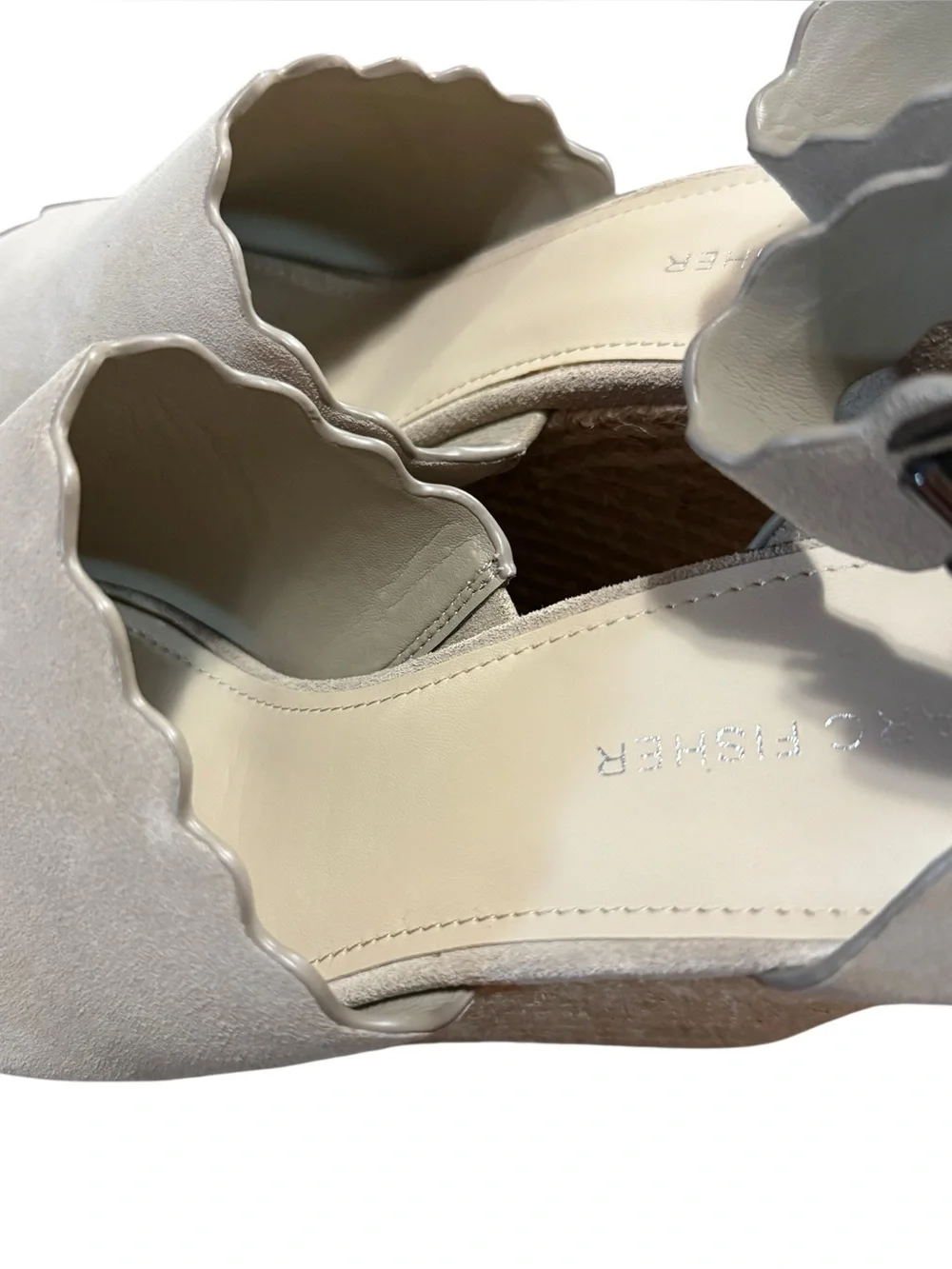 Marc Fisher Nelly Suede Espadrille Wedge Sandal Sz 11 NWOB